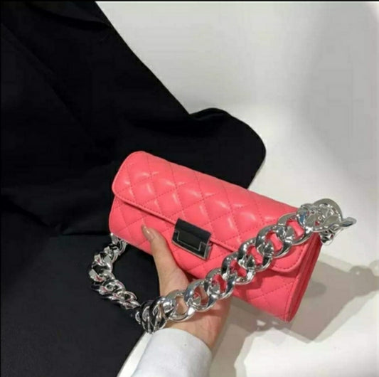 Small square diamond purse