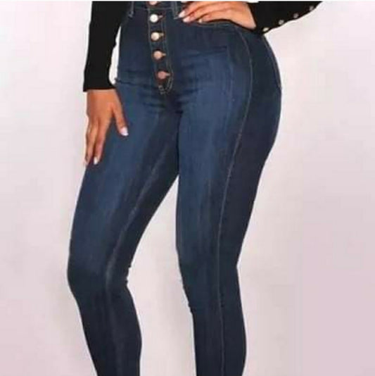 Women’s jeans dark blue high waist