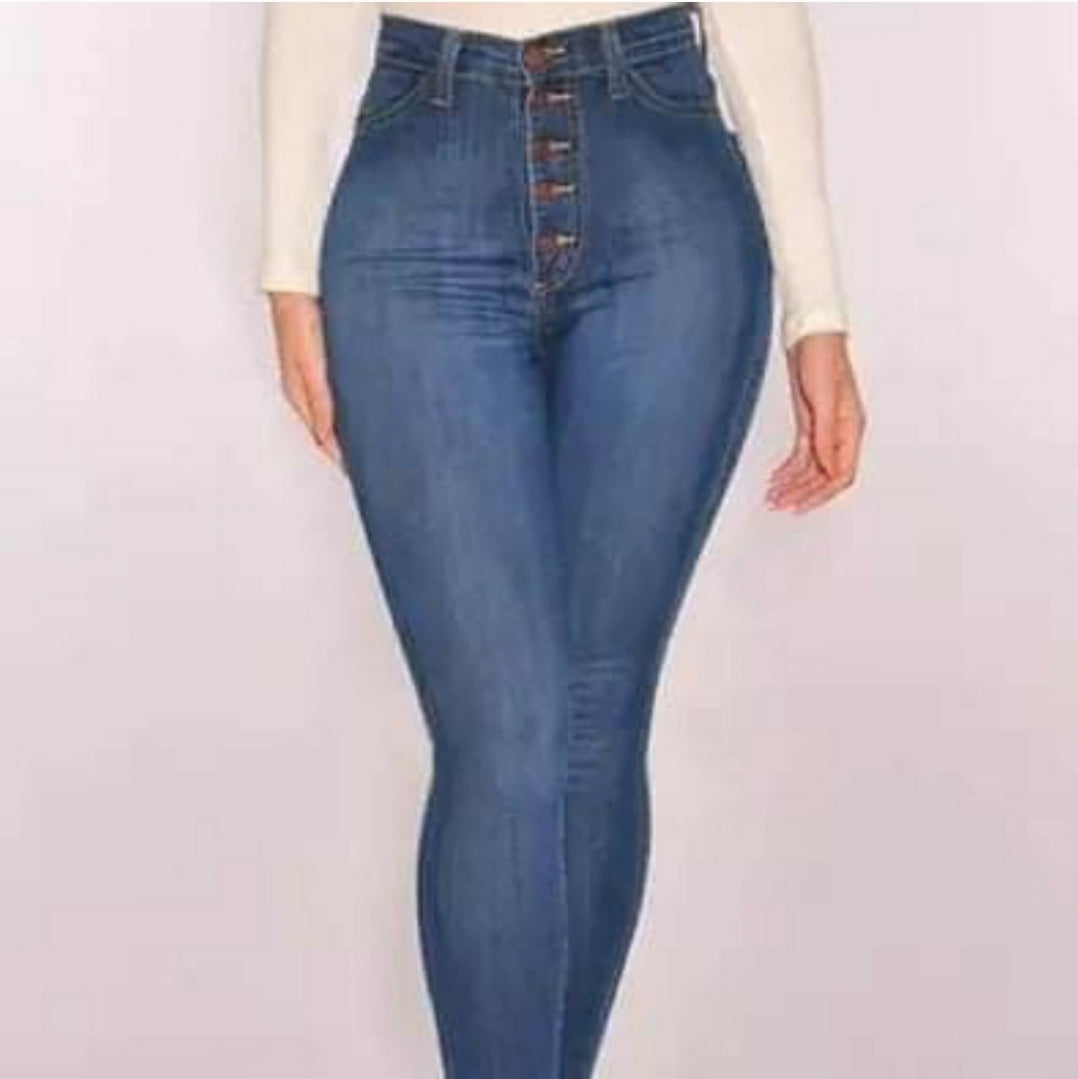 Women’s jeans dark blue high waist