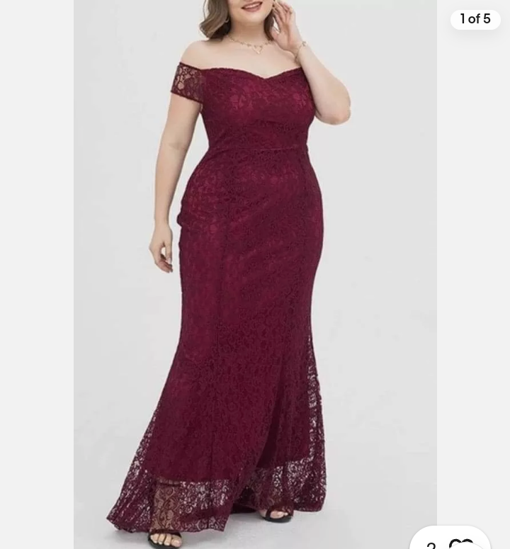 Women’s lace evening dress