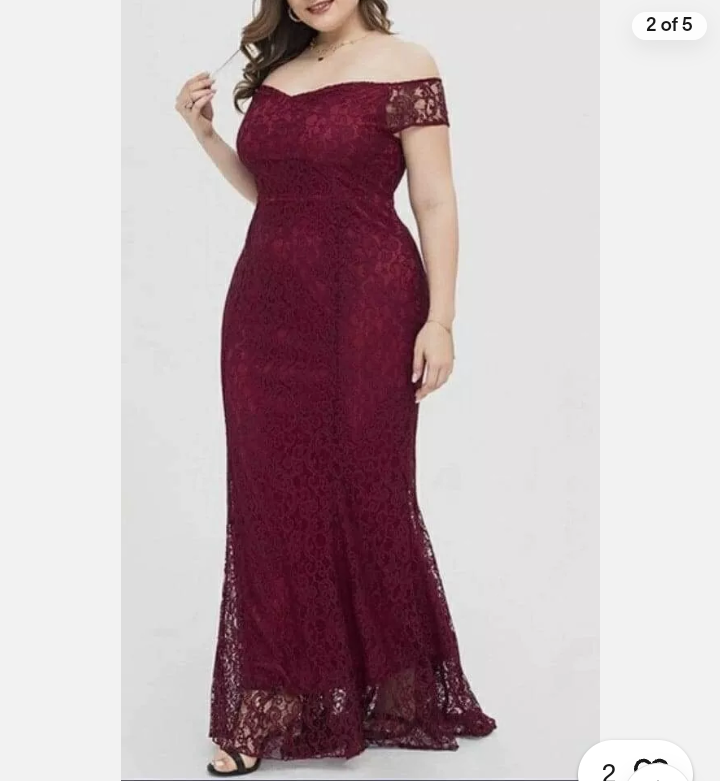 Women’s lace evening dress